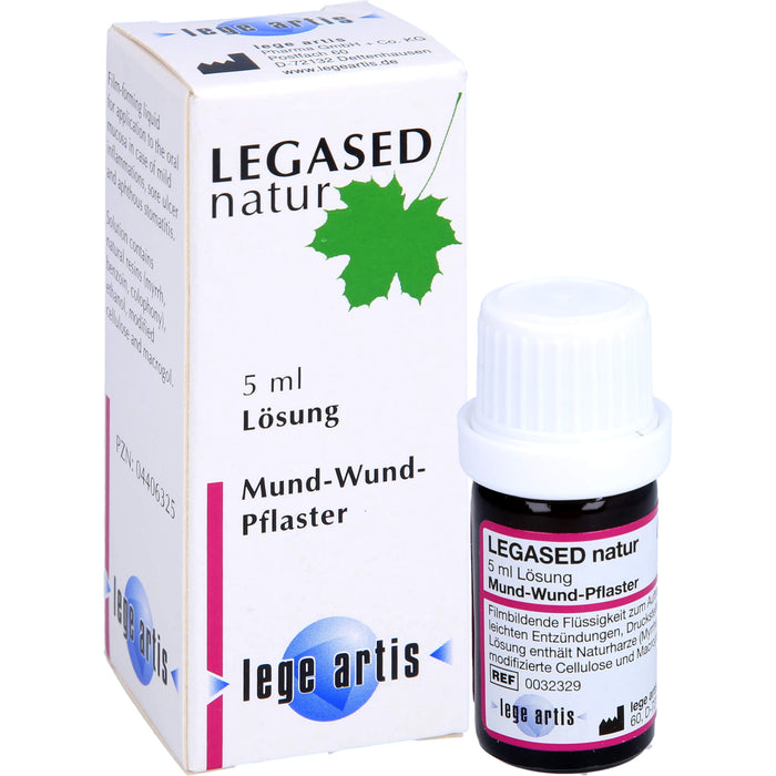 LEGASED natur Lösung bei entzündeter Mundschleimhaut., 5 ml Solution