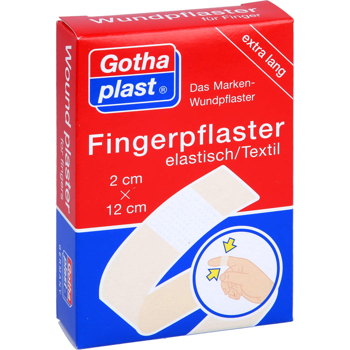 GOTHAPLAST FINGERVERBAND 2X12, 10 pc Pansement