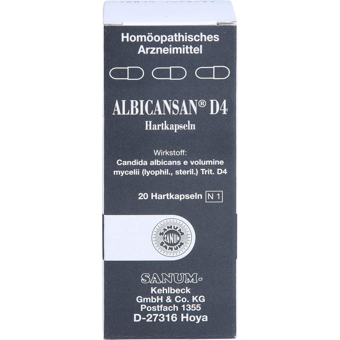 Albicansan D4 Sanum-Kehlbeck Kaps., 20 pc Capsules