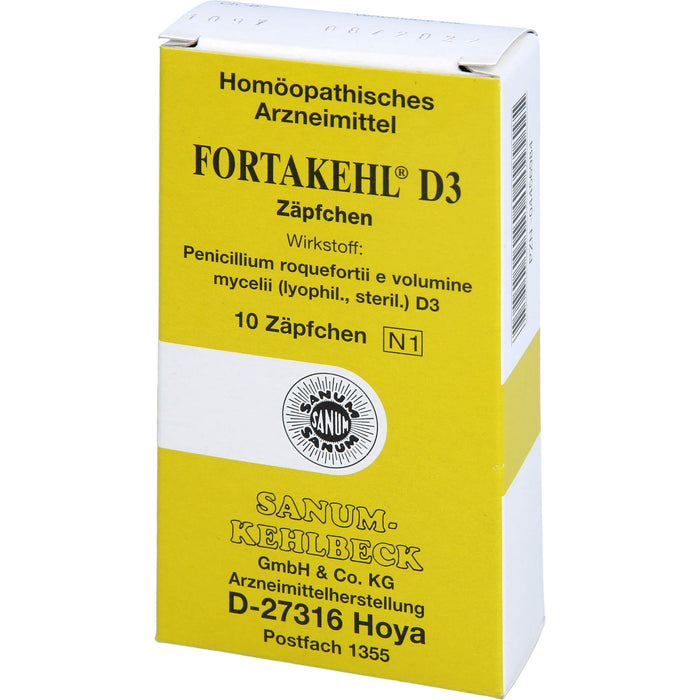 Fortakehl D3 Zäpfchen, 10 pc Suppositoires