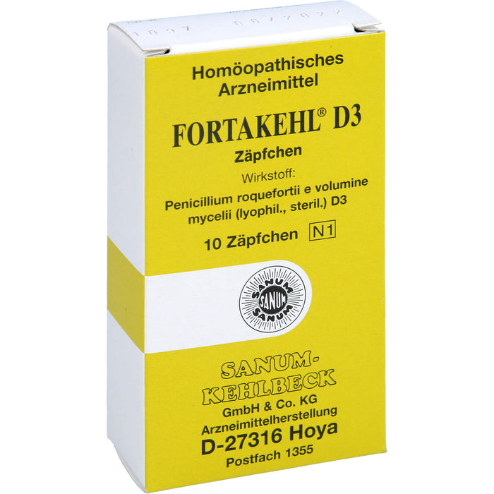 Fortakehl D3 Zäpfchen, 10 pcs. Suppositories