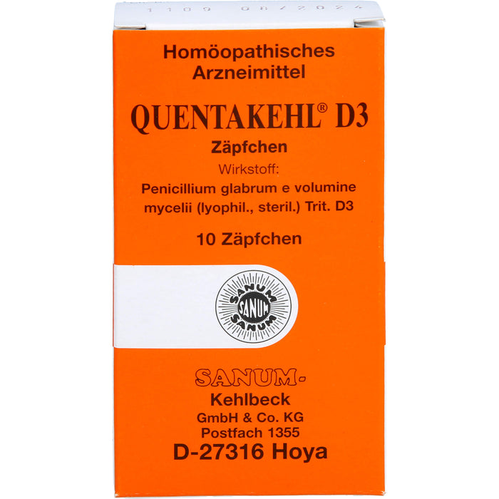 QUENTAKEHL D3 Zäpfchen, 10 pcs. Suppositories