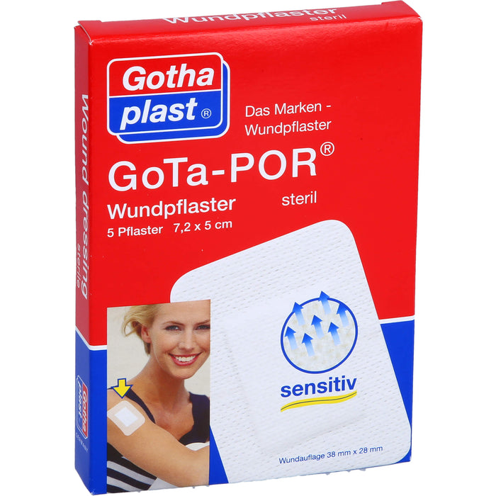 GoTa-POR Wundpflaster steril 7,2cmx5cm, 5 pcs. Patch