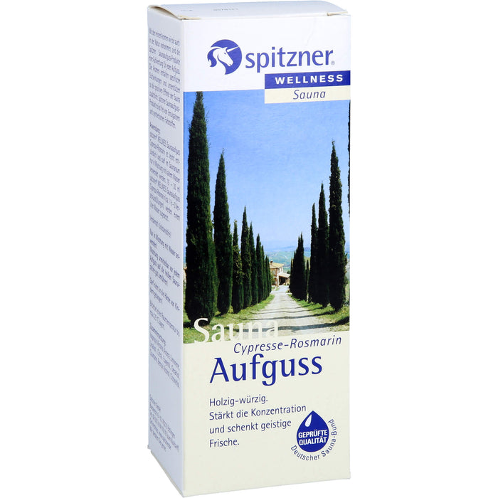 Spitzner Saunaaufguss Cypresse-Rosmarin Wellness, 190 ml KON