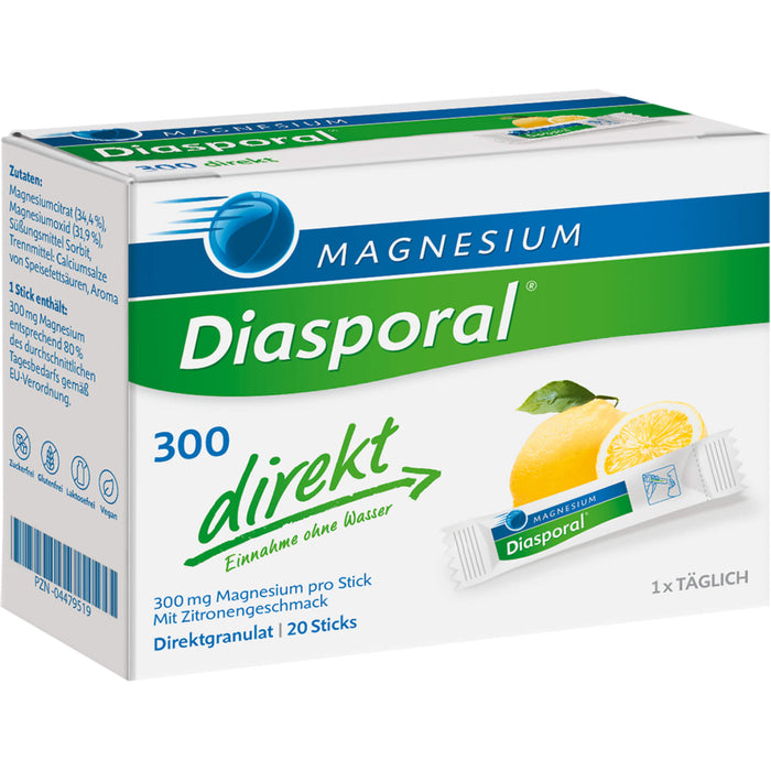 Diasporal 300 direkt Magnesium Granulat Sticks, 20 pc Sachets