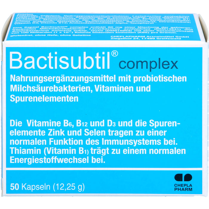 Bactisubtil complex Kapseln, 50 pcs. Capsules