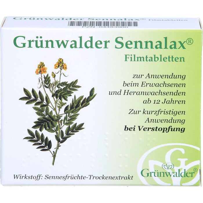 Grünwalder Sennalax Filmtabletten bei Verstopfung, 30 St. Tabletten