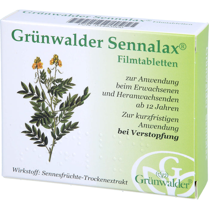 Grünwalder Sennalax Filmtabletten bei Verstopfung, 30 St. Tabletten