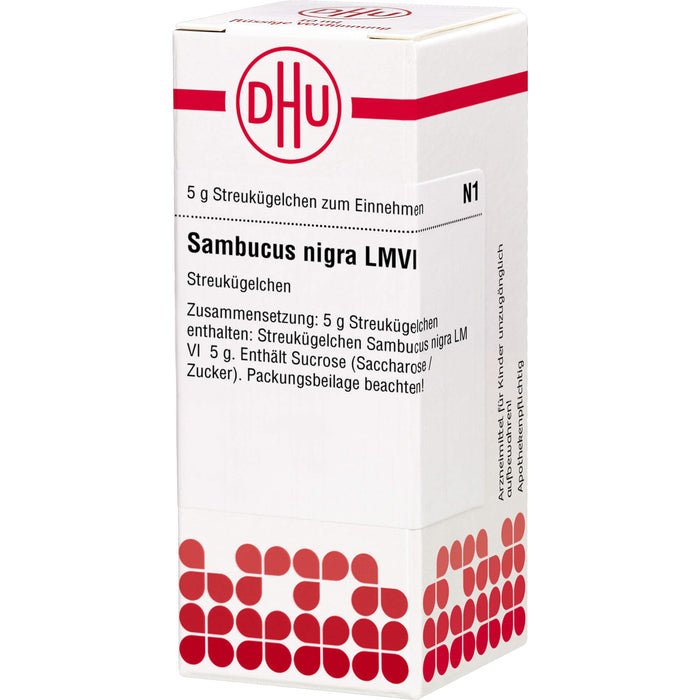 Sambucus nigra LM VI DHU Globuli, 5 g Globuli