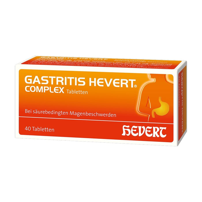 Gastritis Hevert complex bei säurebedingten Magenbeschwerden, 40 St. Tabletten