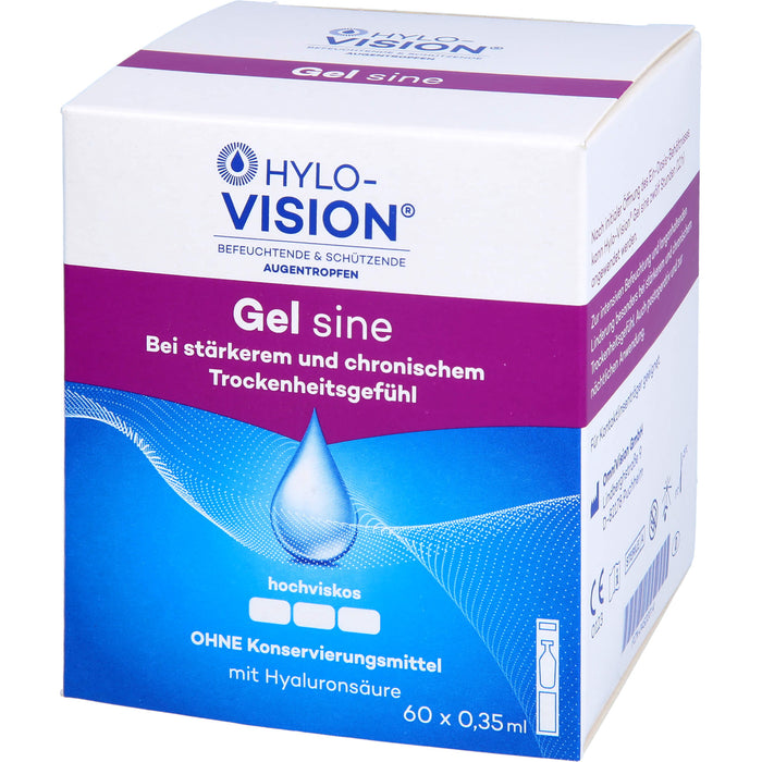 Hylo-Vision Gel sine Augentropfen, 60 pc Ampoules