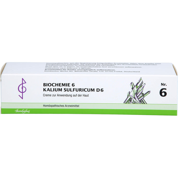 Biochemie 6 Kalium sulfuricum Bombastus D6 Creme, 100 ml Cream