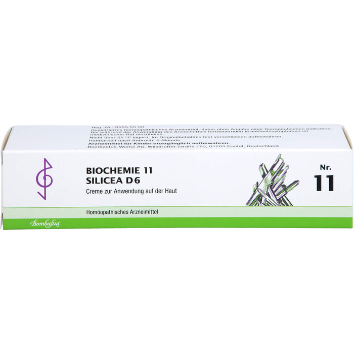 Bombastus Biochemie 11 Silicea D 6 Creme, 100 ml Cream