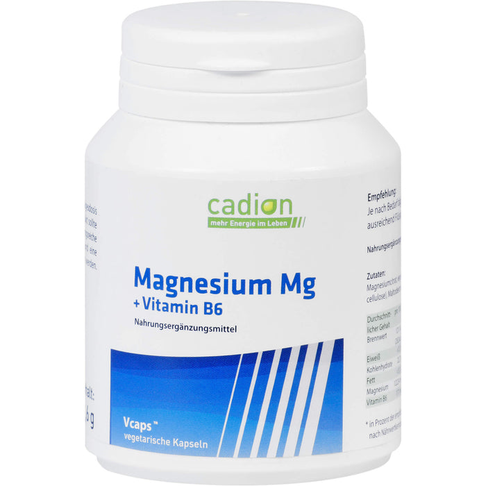 Cadion Magnesium Kapseln + Vitamin B6 Kapseln, 90 St. Kapseln