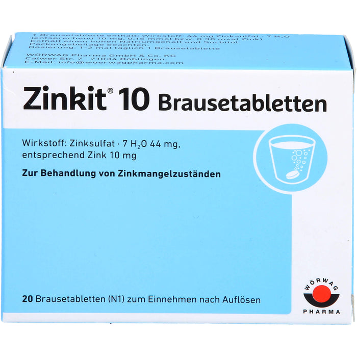 Zinkit 10 Brausetabletten, 20 pcs. Tablets