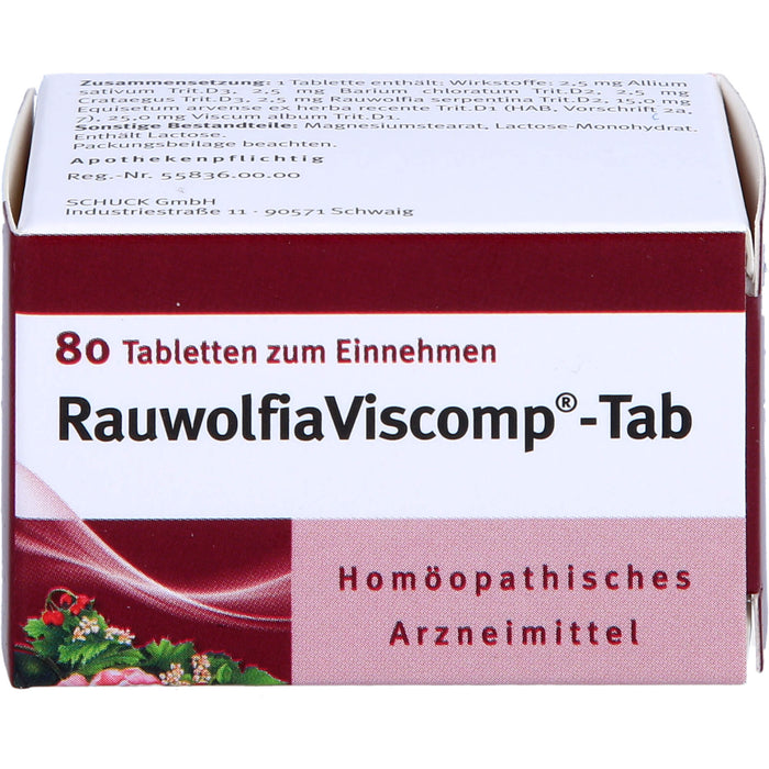 Rauwolfia Viscomp -Tab Tabletten, 80 St. Tabletten