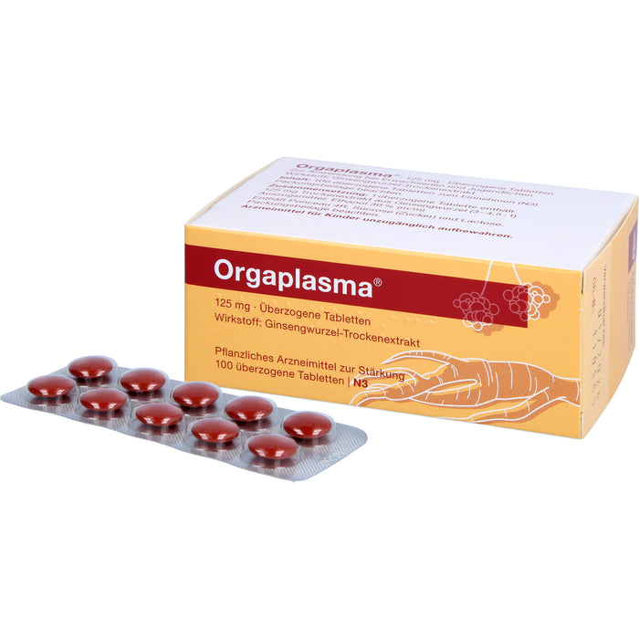 Orgaplasma, 125 mg, Überzogene Tabletten, 100 pcs. Tablets