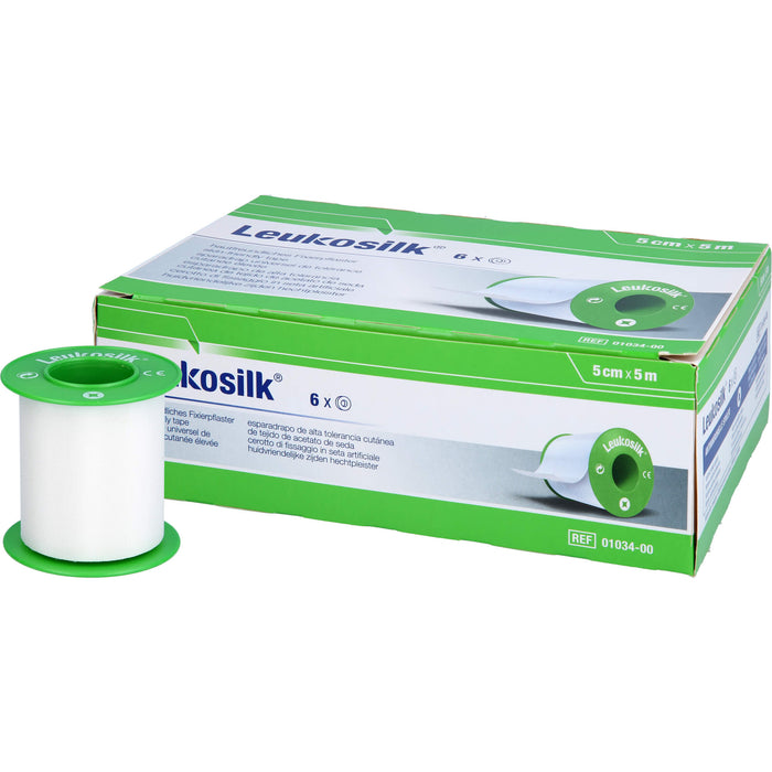 LEUKOSILK 5MX5CM, 6 St PFL