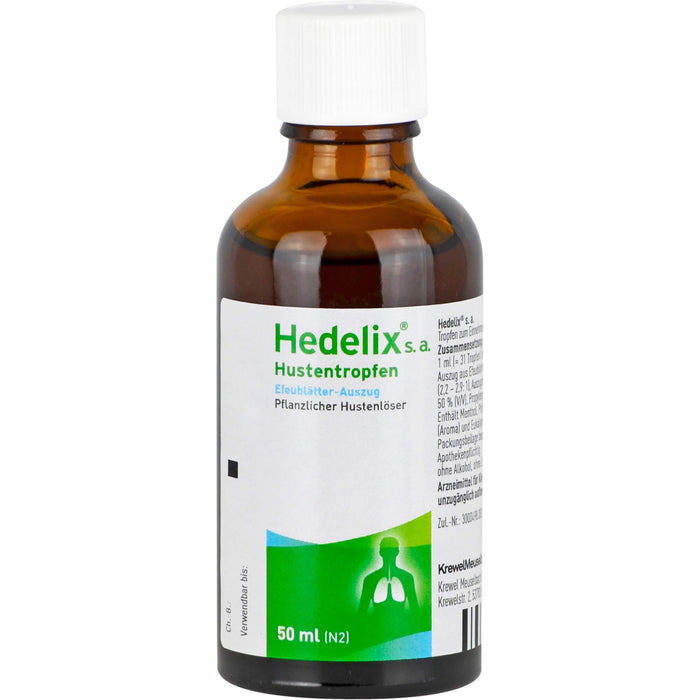 Hedelix s.a. Hustentropfen pflanzlicher Hustenlöser, 50 ml Solution