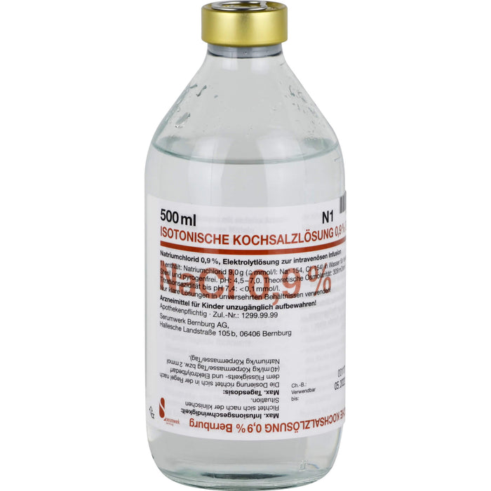 Isotonische Kochsalzlösung 0,9% BERNBURG, 500 ml Solution