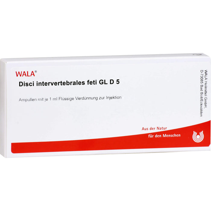 Disci intervert feti Gl D5 Wala Ampullen, 10X1 ml AMP