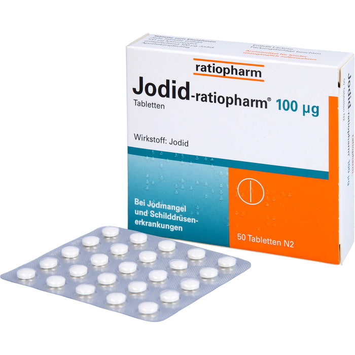 Jodid-ratiopharm 100 µg Tabletten bei Jodmangel, 50 pcs. Tablets