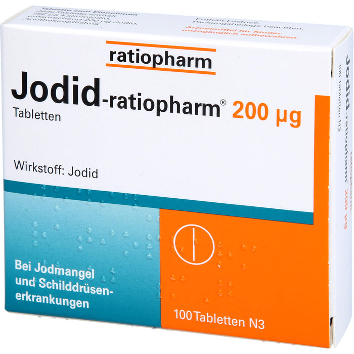 Jodid-ratiopharm 200 µg Tabletten, 100 St. Tabletten