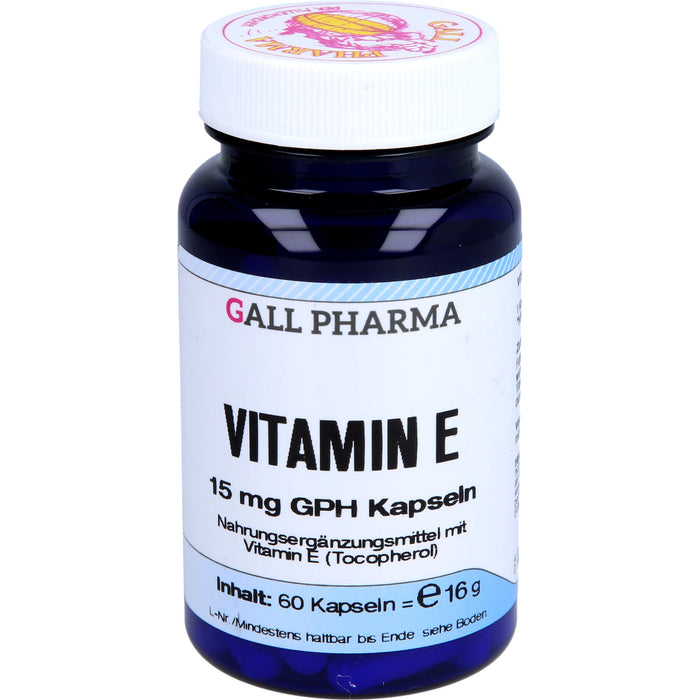 GALL PHARMA Vitamin E 15 mg GPH Kapseln, 60 pcs. Capsules