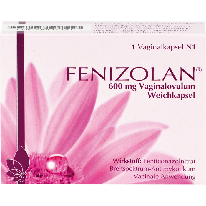 FENIZOLAN Vaginalovulum Weichkapsel Breitspektrum-Antimykotikum, 1 pcs. Suppositories