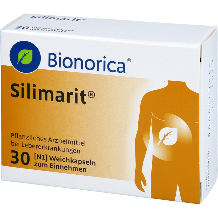 Silimarit Weichkapseln bei Lebererkrankungen, 30 pc Capsules