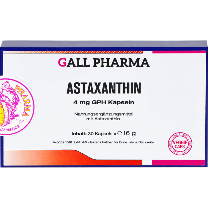 GALL PHARMA Astaxanthin 4 mg GPH Kapseln, 30 St. Kapseln