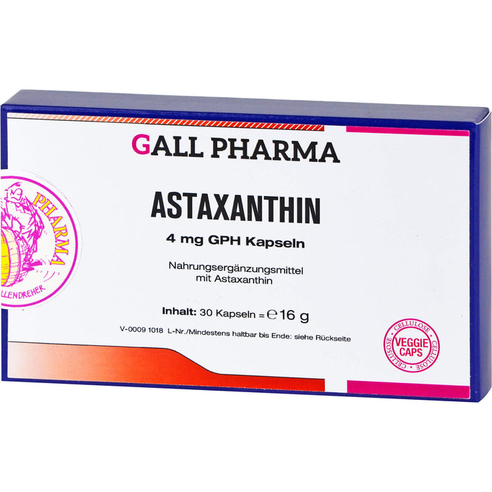 GALL PHARMA Astaxanthin 4 mg GPH Kapseln, 30 St. Kapseln