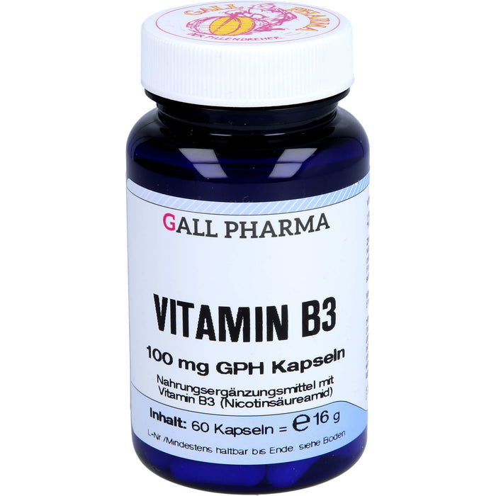 GALL PHARMA Vitamin B3 100 mg GPH Kapseln, 60 pcs. Capsules