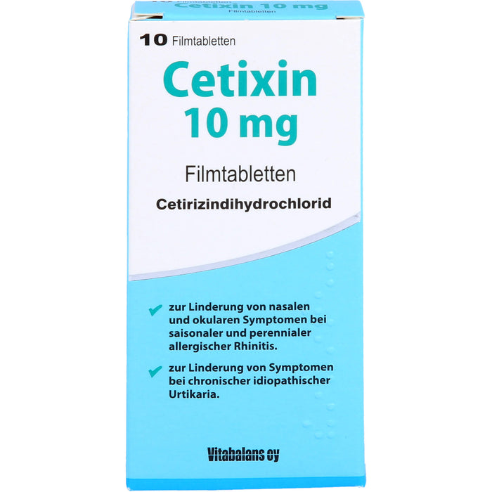 Cetixin 10 mg Filmtabletten bei Allergien, 10 pcs. Tablets