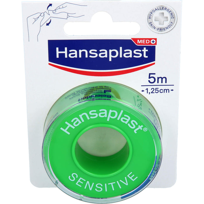 Hansaplast Sensitive Fixierpflaster 5 m x 1,25 cm, 1 pcs. Patch