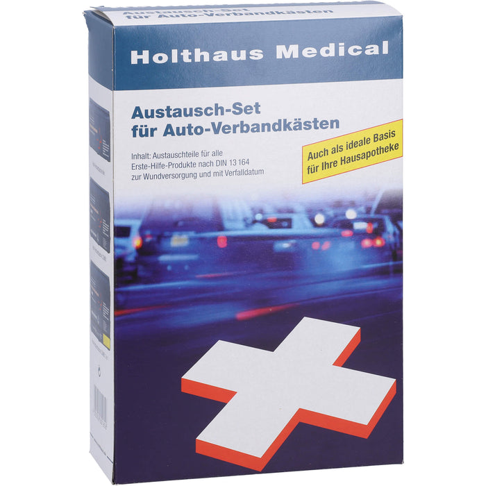 Holthaus Medical Austausch-Set für Auto-Verbandkästen für DIN 13164 Kfz, 1 pc Boîte