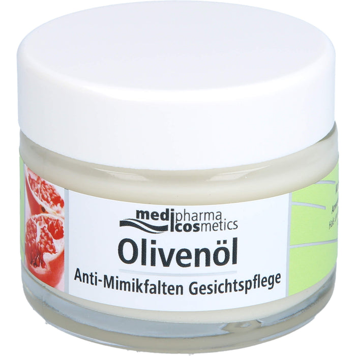 medipharma cosmetics Olivenöl Anti-Mimikfalten Gesichtspflege, 50 ml Cream