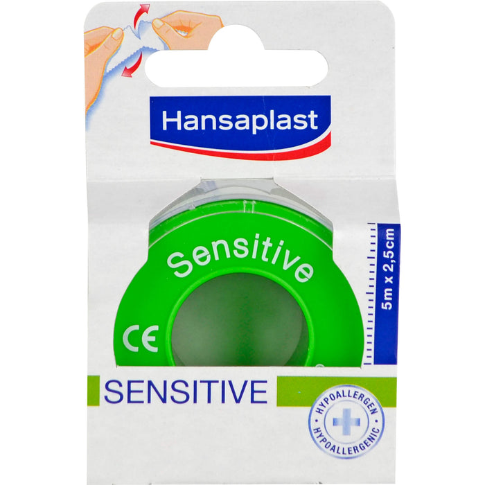 Hansaplast Sensitive Fixierpflaster 5 m x 2,5 cm, 1 pc Pansement