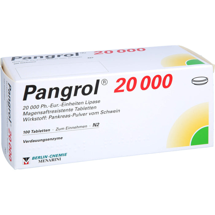 BERLIN-CHEMIE Pangrol 20000 Filmtabletten Verdauungsenzyme, 100 pcs. Tablets