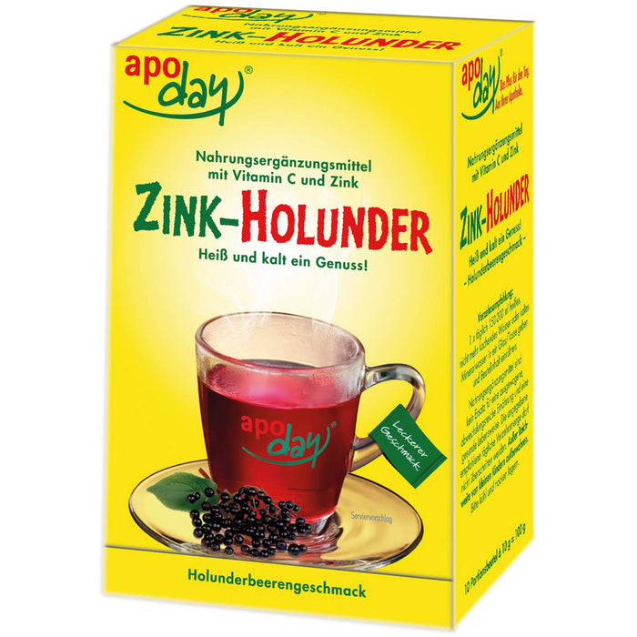 apoday Zink-Holunder zuckerfrei, 10 pcs. Sachets