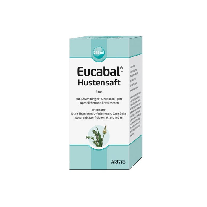 Eucabal-Hustensaft lindert Hustenreiz und löst zähen Bronchialschleim, 250 ml Solution