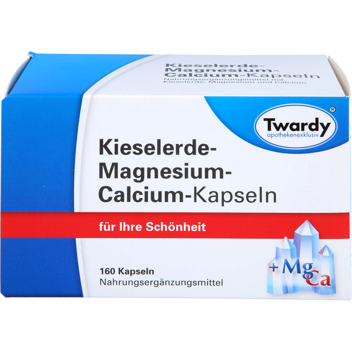 Twardy Kieselerde-Magnesium-Calcium-Kapseln für Ihre Schönheit, 160 St. Kapseln