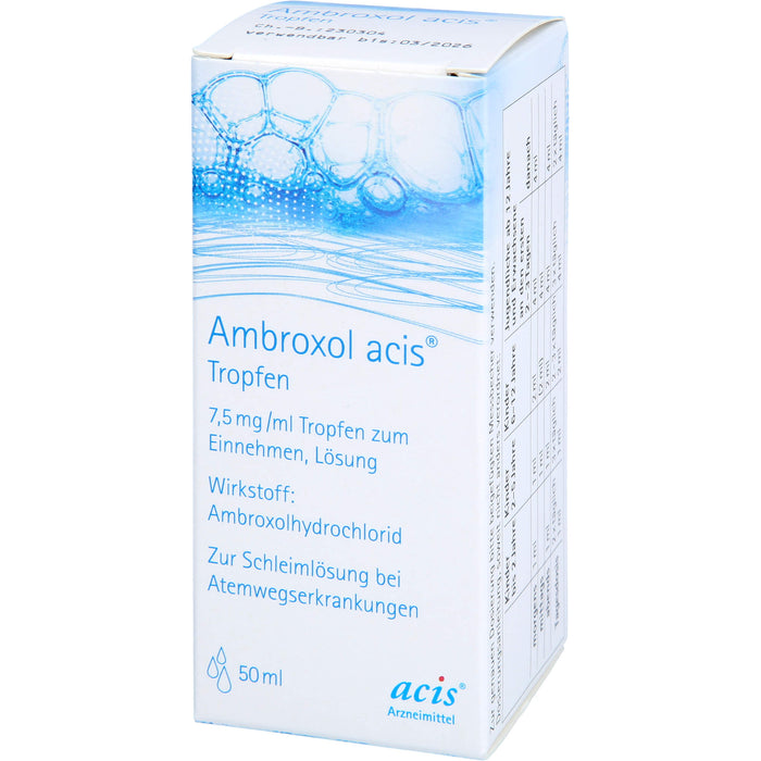 Ambroxol acis Tropfen, 7,5 mg/ml Tropfen zum Einnehmen, Lösung, 50 ml TEI