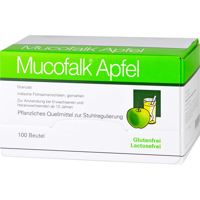 Mucofalk Apfel Granulat Quellmittel zur Stuhlregulierung, 100 pcs. Sachets