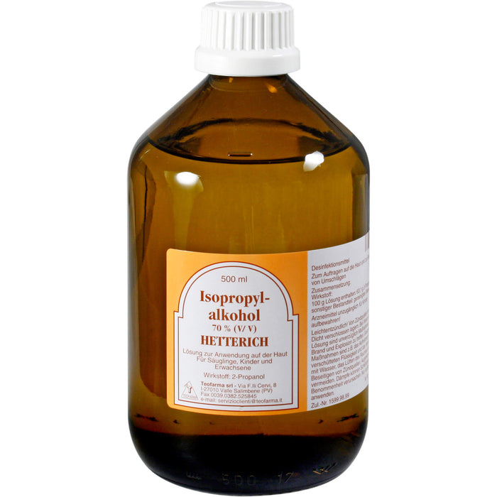 HETTERICH Isopropylalkohol 70%, 500 ml Solution