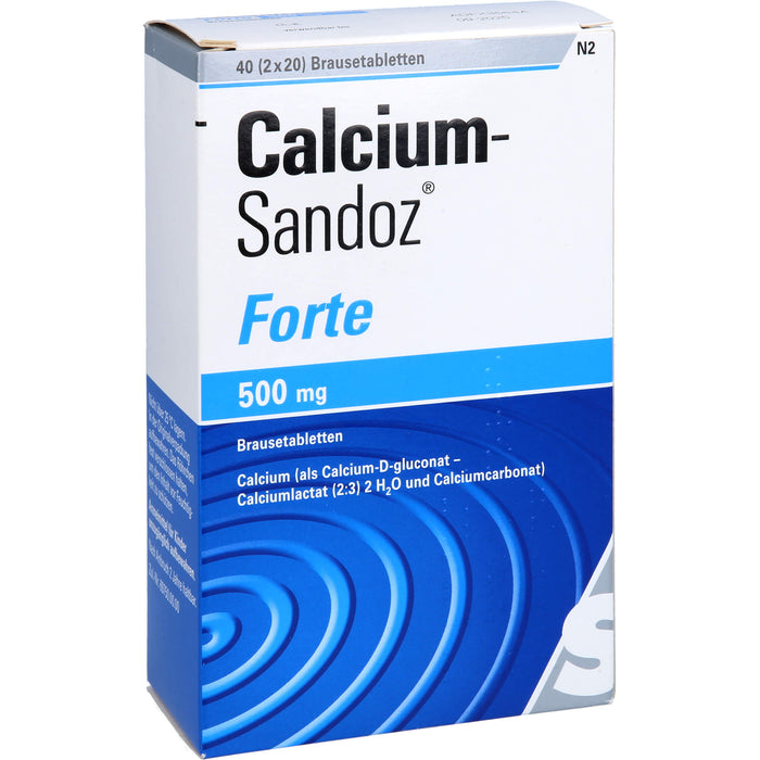 Calcium-Sandoz forte Brausetabletten, 40 pc Tablettes