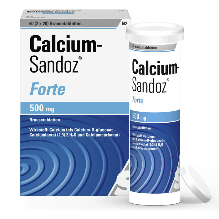 Calcium-Sandoz forte Brausetabletten, 40 pc Tablettes