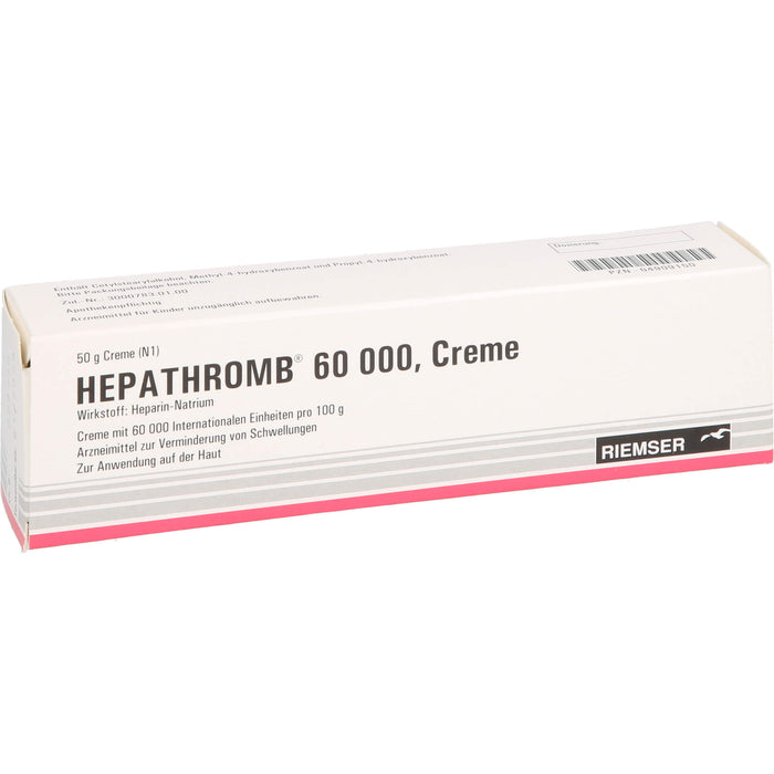 RIEMSER Hepathromb 60000 Creme, 50 g Crème