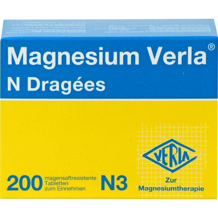 Magnesium Verla N Dragees, 200 St. Tabletten