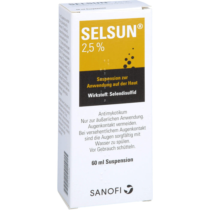 SELSUN 2,5 %, Suspension zur Anwendung auf der Haut, 60 ml Solution